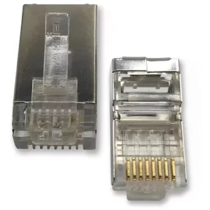 Conector De Red Rj45 Bolsa 100 Unidades Cat6 Metálico
