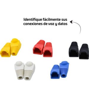 Botas Para Conector Rj45 Utp Capuchon Paquete X 100 Unidades