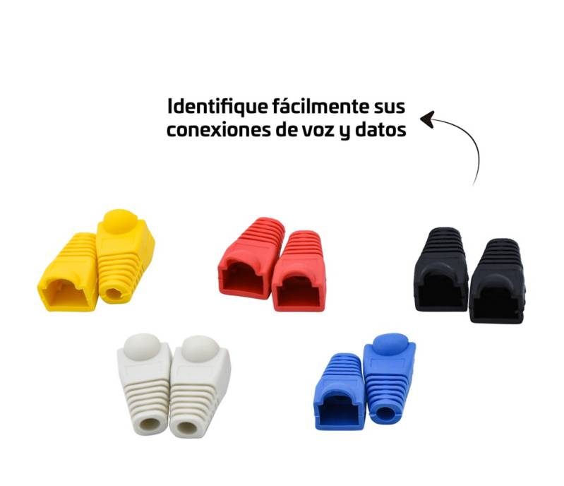 Botas Para Conector Rj45 Utp Capuchon Paquete X 100 Unidades