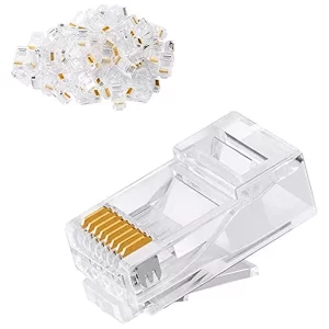 Conectores Rj45 Categoría 6 Plásticos Bolsa X 100 Unidades